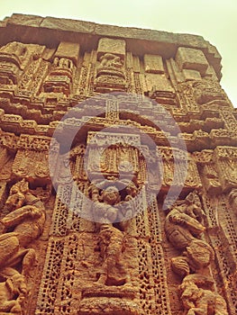 The sun kornark temple orissa india