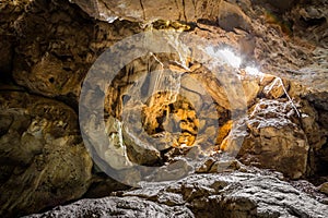 Sun light in cave