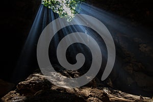 Sun Light in the cave