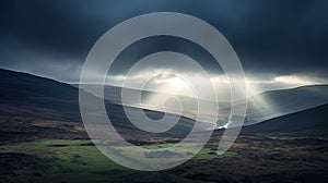 sun light in the clouds