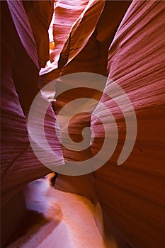 Sun light through Upper Antelope Canyon