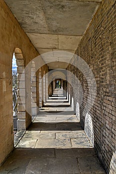 Sun lit corridor