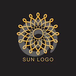 Sun Logo Icon Logotype Design Element