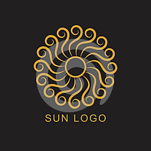 Sun Logo Icon Logotype Design Element