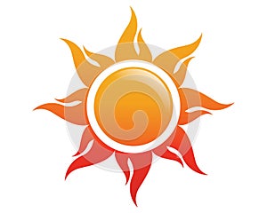 Sun Logo Icon Vector