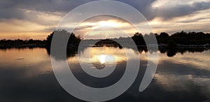 The sun in the mirror