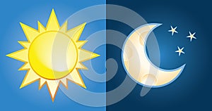 Sun and moon