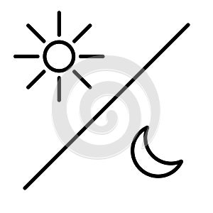 Sun moon icon illustration isolated vector sign symbol