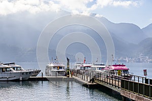 Sun moon lake jetty pier in Nantou of Taiwan