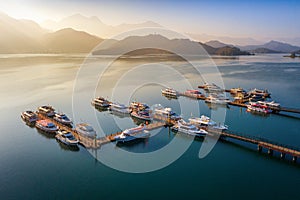 Sun moon lake in morning, Taiwan.