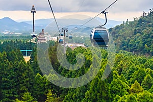 The Sun Moon Lake Ropeway is a scenic gondola cable car service