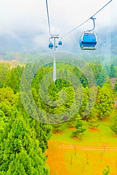 The Sun Moon Lake Ropeway is a scenic gondola cable car service