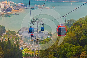 The Sun Moon Lake Ropeway is a scenic gondola cable car service