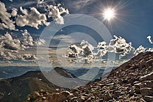 Sun at Mt Evans summit