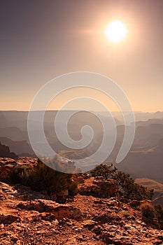 Sun over the Grand Canyon