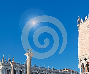 Sun over San Marco square