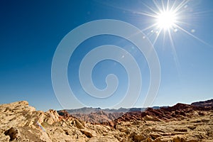 Sun over the Valley of Fire