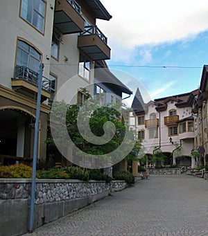 Sun Peaks village near Kamloops. British Columbia. Canada.