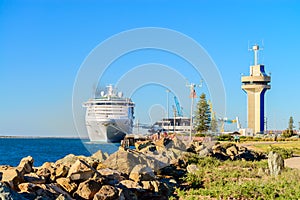 Sun Princess cruise ship in Port Adelaide