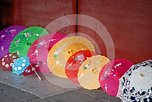 Sun protection, traditional chinese umbrellas