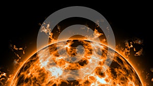 Sun with protuberances