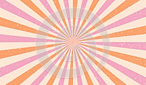 Sun ray circus. Sun rays background. Radial burst. Sunburst pattern. Beams line. Radiate sunlight. Comic effect texture. Retro