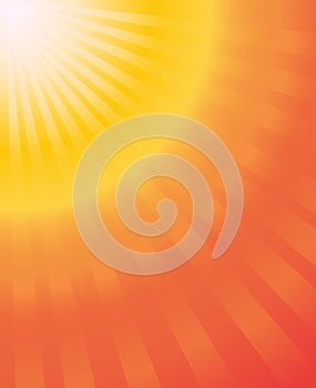 sun ray hot summer orange yellow gradien vector abstract background
