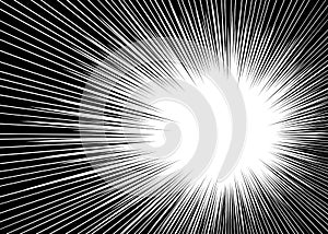 Sun ray or star burst Comic radial lines background