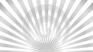 Sun rays background. Gray radiate sun beam burst effect. Sunbeam light flash boom. Template starburst poster. Sunlight