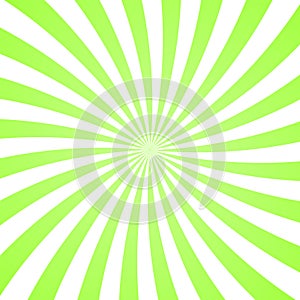 Sun rays background. Green radiate sun beam burst effect. Sunbeam light flash boom. Template starburst poster. Sunlight