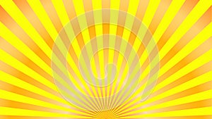 Sun rays background. Orange yellow radiate sun beam burst effect. Sunbeam light flash boom. Starburst poster. Sunlight