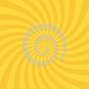 Sun rays background. Radial swirl abstract lines