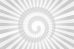 Sun rays background. White and grey radial abstract comic pattern. Vector explosion abstract lines backdrop