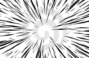 Sun Rays for Comic Books Radial Background Vector
