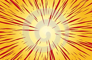 Sun Rays for Comic Books Radial Background Vector