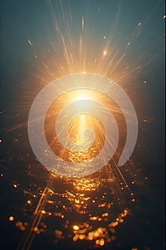 sun rays forming a star