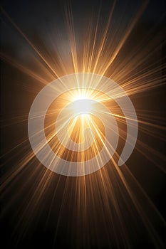 sun rays forming a star