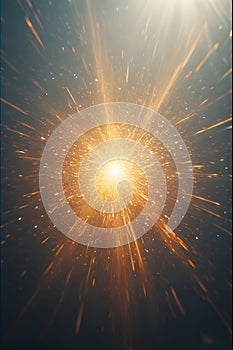 sun rays forming a star