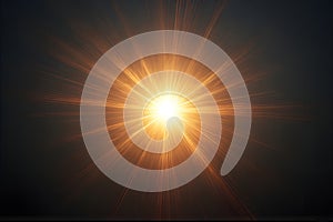 sun rays forming a star