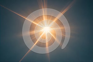 sun rays forming a star