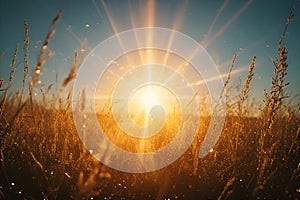 sun rays forming a star