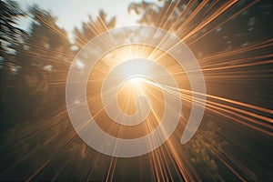 sun rays forming a star