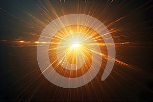 sun rays forming a star