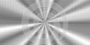 Sun rays halftone background. White and grey radial abstract comic pattern. Vector explosion abstract lines backdrop