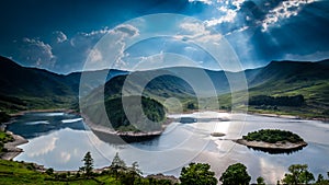 Sun rays on Haweswater