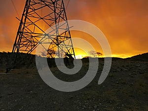 Sun rays like Veld Fire