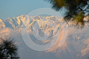 Sun rays mountain landscape
A beautiful landscape view with sun beams through clouds from the top of a mountain.