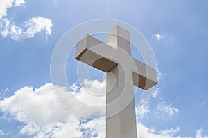 Sun Rays Shining on Mt. Helix Cross in La Mesa