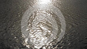 Sun reflection on small waves