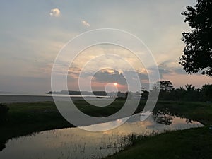 Sun rise in the east